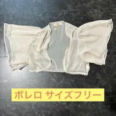 Alphabet's alphabet 半袖シフォンカーディガン