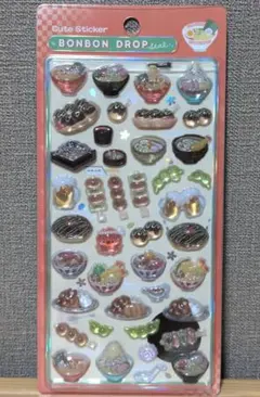 【正規品】和柄⭐️ボンボンドロップシール⭐️日本食