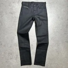 archiveコーティング デニム パンツ ブラック 黒 29 光沢 Y2K