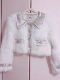 UrbanSheek アーバンシーク ホワイト ファー ジャケット コート