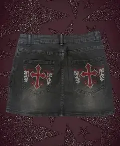 y2K グランジ デニムスカート