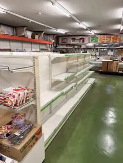 業務用⭐︎中型ホワイトスチール陳列棚