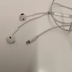 ホワイト有線イヤホン