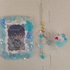 カラフルピーチなおきり〘ホイップデコ青、ビーズキーホルダー、パフェまとめ売り〙