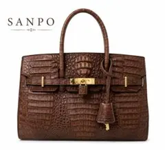美品 KRISTAR CROCOクロコダイル ハンドバッグ 鰐革 バッグ35cm - メルカリ