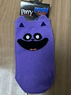 Poppy Playtime キッズ靴下 15-20cm パープル