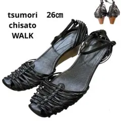 26㎝　tsumori chisato WALK ウェッジヒールメッシュサンダルのサムネイル