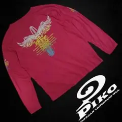 PIKO HAWAIIAN Longboard Wear ピコ赤長袖　TシャツLのサムネイル