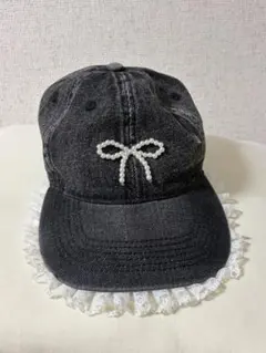 ダブルクローゼット デニムキャップ レース