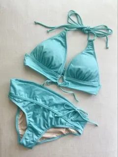 ハワイLOCO boutique レディース セパレートビキニ 水色 水着のサムネイル