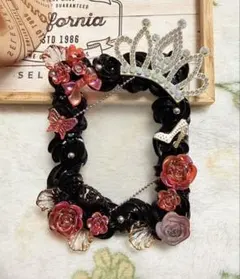 ホイップデコトレカケース【黒×ライトレッド】