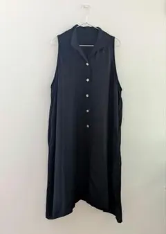 【美品】pot-pourri ポプリ リネン レーヨン ノースリーブ ワンピース