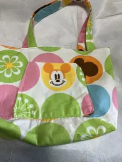 ミッキーマウス柄トートバッグ