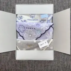 【新品】TOCCA 花柄タオルハンカチ 3枚セット