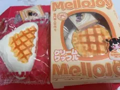 Mellojoy スクイーズ クリームワッフル サーモントースト 2点セット Mellojoy スクイーズ クリームワッフル サーモントースト 2点セット