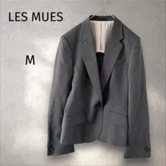 LES MUES＊テーラードジャケット 【M】グレー ストレッチ 通勤のサムネイル