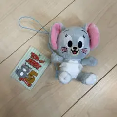 トムとジェリー ぶらさがりマスコット ニブルス ぬいぐるみ タグ付き