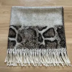 ✨美品✨TORNADO MART トルネードマートヒョウ柄ウール混紡マフラー