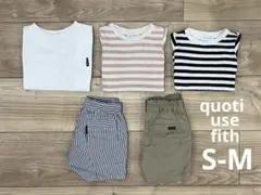 まとめ売り quoti use fith Tシャツ、ショートパンツ・S-M