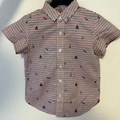 familiar ファミリア半袖シャツ 110サイズ ストライプ　船柄