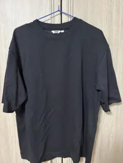 ユニクロ エアリズムコットンオーバーサイズTシャツ 黒 Lサイズのサムネイル
