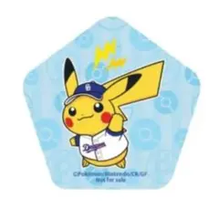 中日ドラゴンズ ポケモン 五角形キラキラ缶バッジ