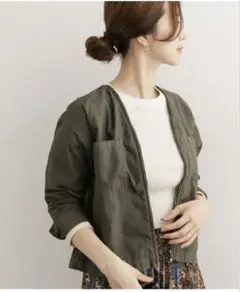 コンパクトジップブルゾン　URBAN RESEARCH DOORS カーキ