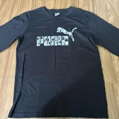 PUMA 長袖Tシャツ ブラック カモフラージュ