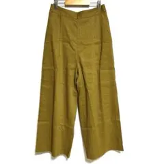 INED イネド　ベージュ　ワイドパンツ 9 リネン混