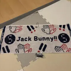 Jack Bunny!! ゴルフタオル フック付　ホワイトネイビー