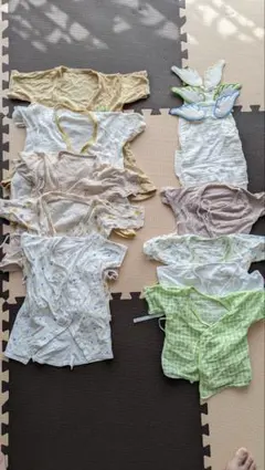 新生児用肌着　9枚　汗取りパッド　3枚