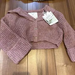新品☆ピンクニットカーディガン