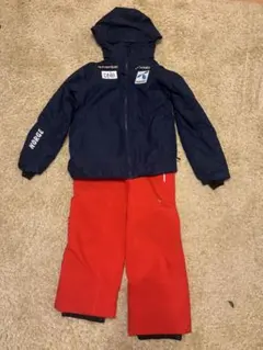 phenix スキーウェア サイズ150 グレー/ネイビー/レッド KIDS/JUNIOR】Sweden Junior Two-piece スウェーデンジュニア
