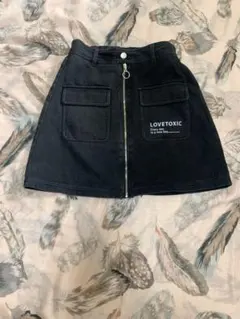 LOVETOXIC ラブトキシックブラックスカート160明日まで
