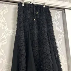 美品！カットフリンジジャガードスカート　グレースクラス　graceclass