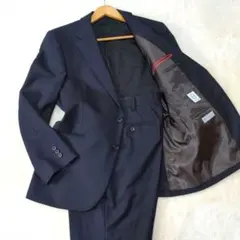 【美品】Riicken Bacchar 濃紺 ストライプ ウォッシャブル AB5