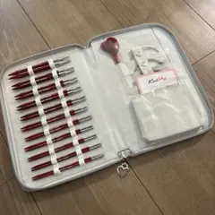 KnitPro＆teraiコラボ「amore Red 118」交換式輪針セット