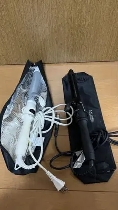 サロニア　カールヘアアイロン 2本セット　ケース付き