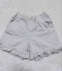 ベージュフリル付き 半ズボン 140cm