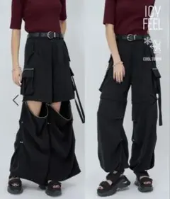 HARE 2WAYメタルカーゴパンツ 次モデル マルチWAYワイドカーゴパンツ
