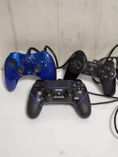 ジャンク品 PS4 有線コントローラー ブルー 本体 HORI - メルカリ