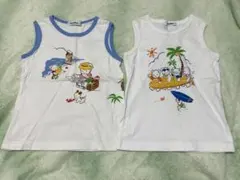 ファミリア 120 タンクトップ　おはなしTシャツ　 海　サーフィンのサムネイル