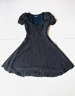 RRL ダブルアールエル　ラルフローレン　シフォン総柄ドレス　シルクワンピース