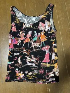 TSUMORI CHISATOタンクトップ ノースリーブ ブラックのサムネイル