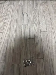 ハート型シルバーネックレス ドラえもん