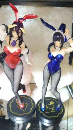 摩*楼様 オーバーロード　アルベド&ナーベラル　バニー　フィギュア　リペイントセ