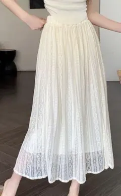 Doula Doula アイボリー フレアスカート
