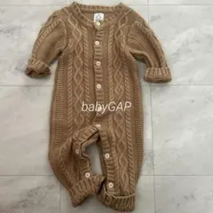 【babyGAP】 70 ベビーギャップ ニットロンパース カバーオール