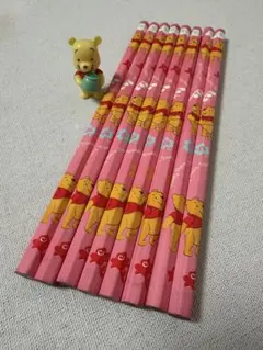 くまのプーさん 鉛筆 8本セット／平成レトロ／未使用／おまけつき