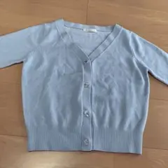 ビジュー付きVネックカーディガン